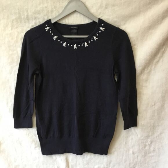 Ann Taylor Navy Lightweight Sweater - Picture 2 of 10